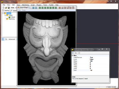 Heightmap toolpath